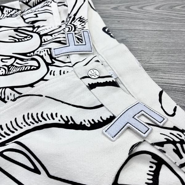 Pantalones deportivos holgados con estampado digital de alta gama para hombre de talla personalizada, con bragueta con botones, pantalones de chándal de pierna recta y holgados para streetwear