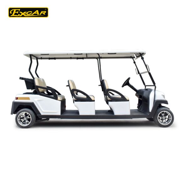 Electric Golf Carts Designed with Lithium Battery 48V 105Ah 5KW AC Motor and 6 Seats Offering 25 Percent Climbing Ability