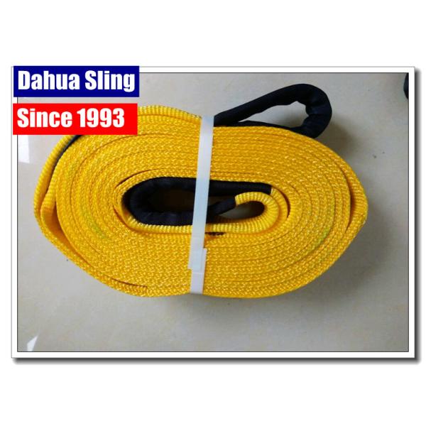 Polyester Tow Truck Straps Without Hooks , Car Recovery Straps Flexible