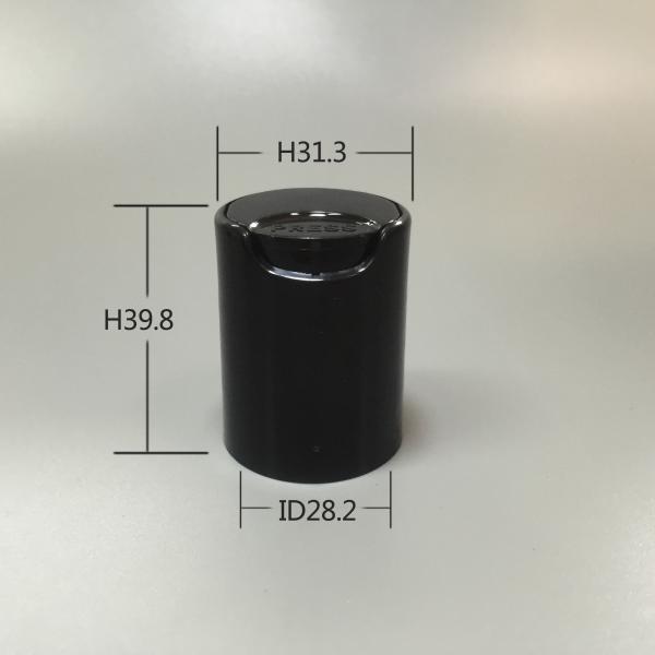 Black Plastic Screw 28/415 Disc Top Cap Non Dripping