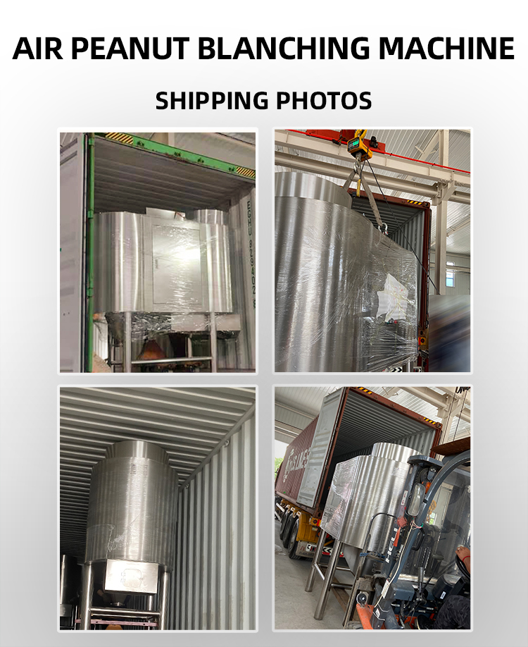 Automatic Peanut Skin Blanching Machine XT Machine PLC Controlled Nut Peeler for Almond Pistachio Dry Peeling