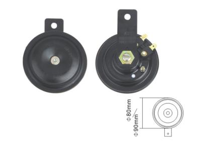 Universal Black Car Horn Replacement / Low Tone Car Horn Iron Material