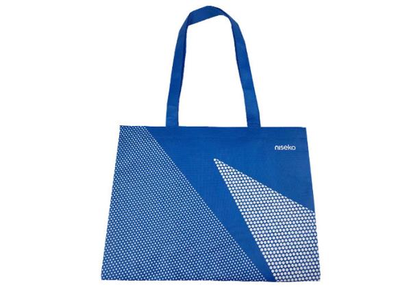 Blue 80Gsm DIY Non Woven Shopping Tote Reusable Shopping Bags