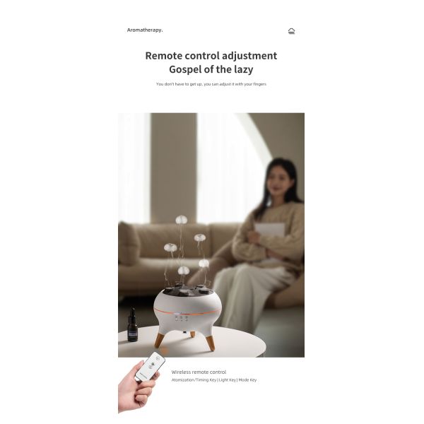 3D Simulated Flame Aromatherapy Diffuser with 250ml Capacity and Ultrasonic Technology