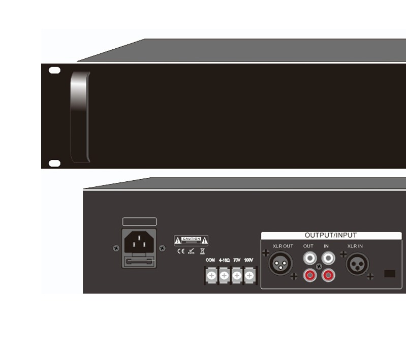 650W Music Power Amplifier 80-16KHZ PA Audio Amplifier For DVD Players