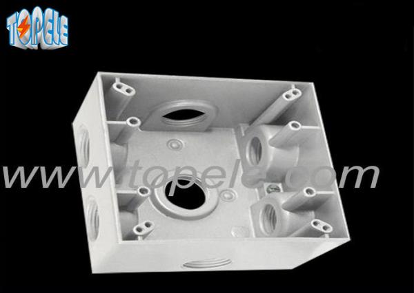 Rectangle Aluminum Electrical Box , Switch Electrical Box Outdoor