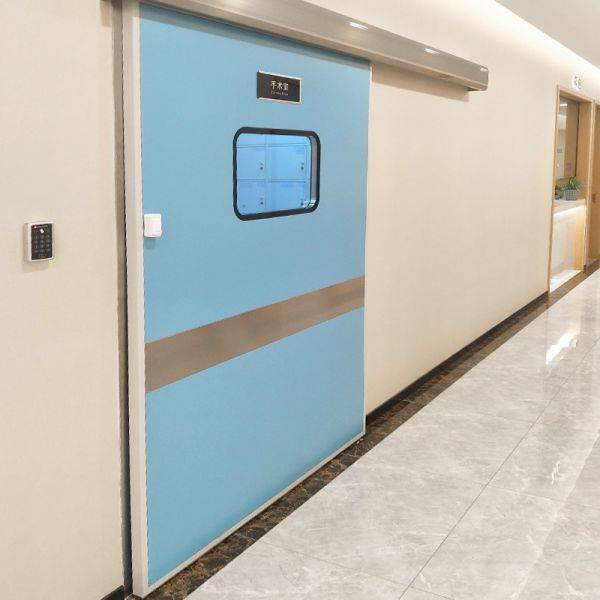 Air Tight Automatic Hospital Sliding Door Powder Coating Operating Room Sliding Door