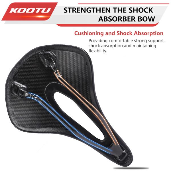 Ergonomic Arch Bicycle Saddle Seat Light Weight 149g Imitation Leather Shell