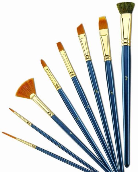 Customized Logo 4 Inch Artist Painting Brushes Liner Brushes For Oil Painting