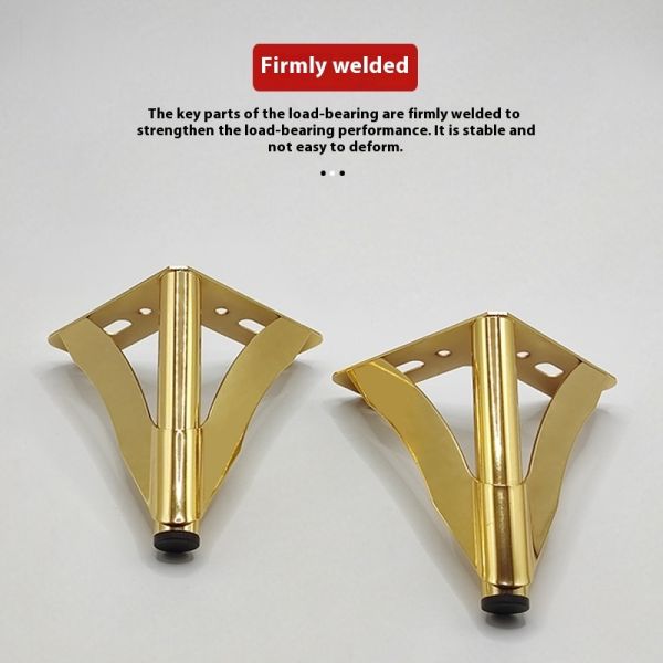 Wanjusheng Metal Furniture Leg Table Leg Triangle Sofa Popular Gold Y Legs TV Cabinet Supporting Feet