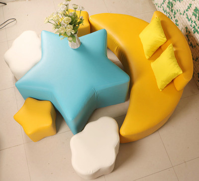Leather Children Sofa Chair 35*28*35c  For Living Room