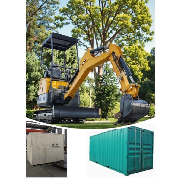 Mini excavadora doméstica de 2.2 toneladas, equipo pequeño para movimiento de tierras, 14.2KW, 2200rpm