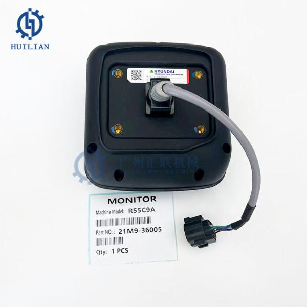 Pantalla de visualización de repuestos para excavadora Hyundai R55C9A 21M9-36005 para maquinaria excavadora LCD Monitor de grupo de indicadores