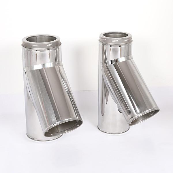 SUS304 Twistlock Double Wall Chimney Pipe by Rolling Welding Stamping