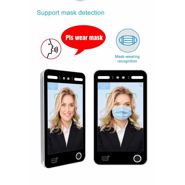 8 Inch Facial Recognition Turnstile Gate with API Electronic Attendance System for Administrative Building and Stadium Security