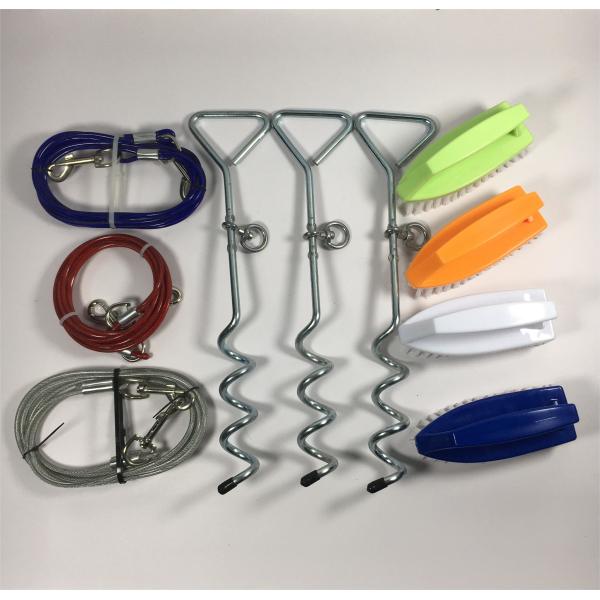 Outdoor Activities Dog Tie-Out Stake with 100-150kgs/220-330lbs Leash Weight Capacity