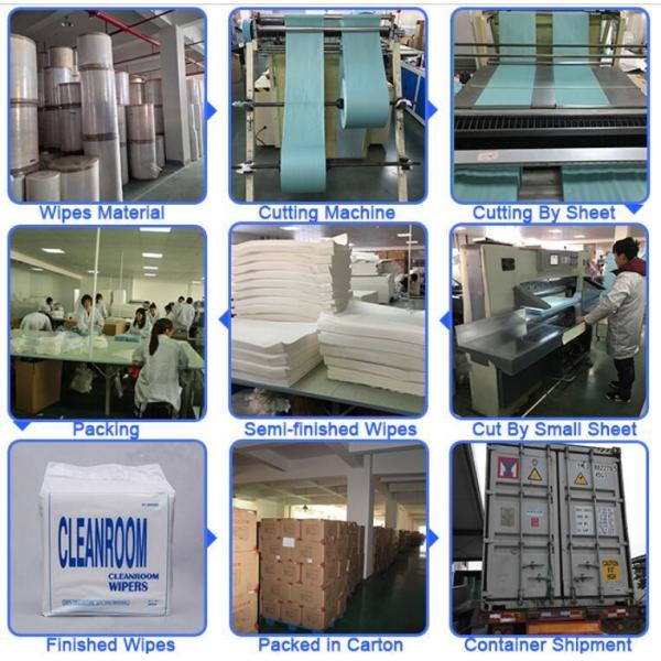 9X9 Inches Cellulose Polyester Nonwoven Lint Free Cleanroom Paper Wipers for Cleaning