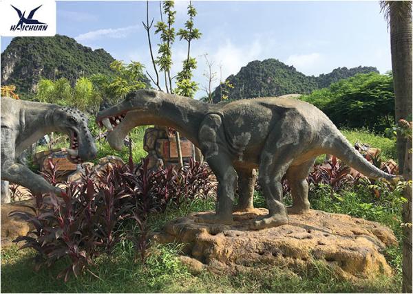 Windproof Infrared Sensor Outdoor Dinosaur Statues In Garden And Playground
