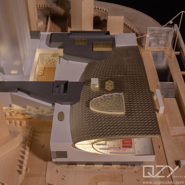 KPF 1:500 Guangzhou MixC Center Architectural Scale Model with Laser Cutting Thermoforming and CNC Carving