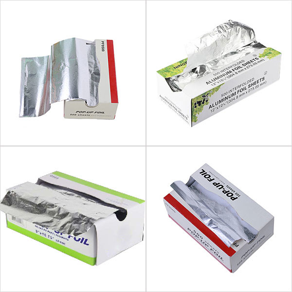 200 листов 500 листов Всплывающие алюминиевые кухонные фольги для упаковки продуктов питания
