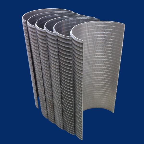 wedge wire screen panel  or v wire filter plate or johnson screen plate / arc screen plate / sieve bend screens