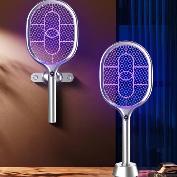 GD-219 Safe Mosquito Killer Swatter , Electric Bug Zapper Swatter For Quick Luring