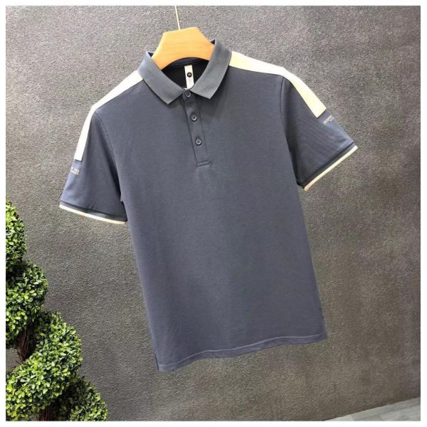 New Men's Printed Polo Shirt Blank Men's Polo T Shirts Embroidered Plain Short Sleeve Casual Polo Shirts