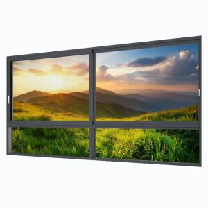 Heavy Duty Aluminum Double Glazed Windows Housing Exterior Sliding Window