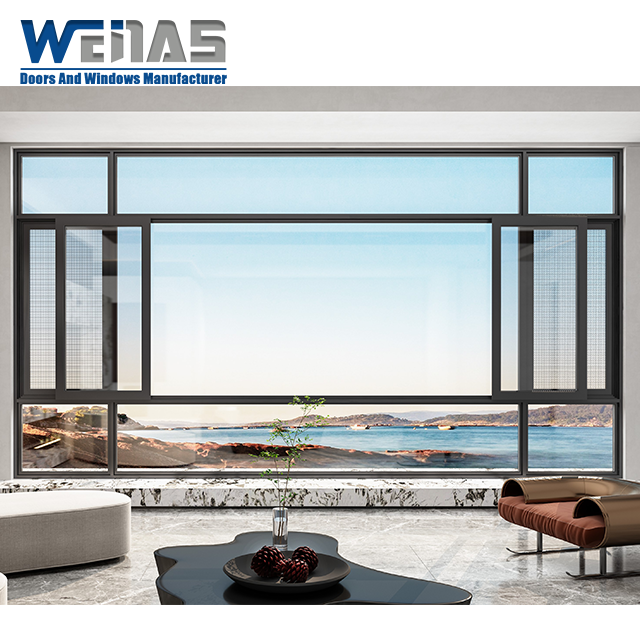 High Quality Soundproof Double Glazed Aluminium Casement windows