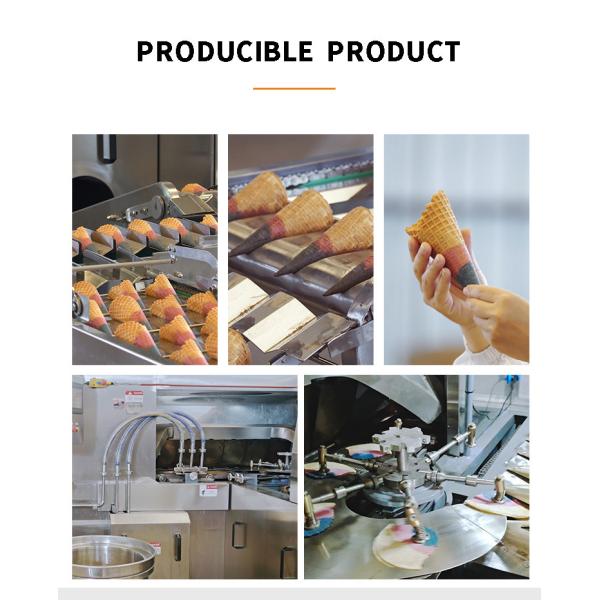 Автоматическая производственная линия конуса, 89 частей нержавеющей стали шаблона 200*240mm печь.