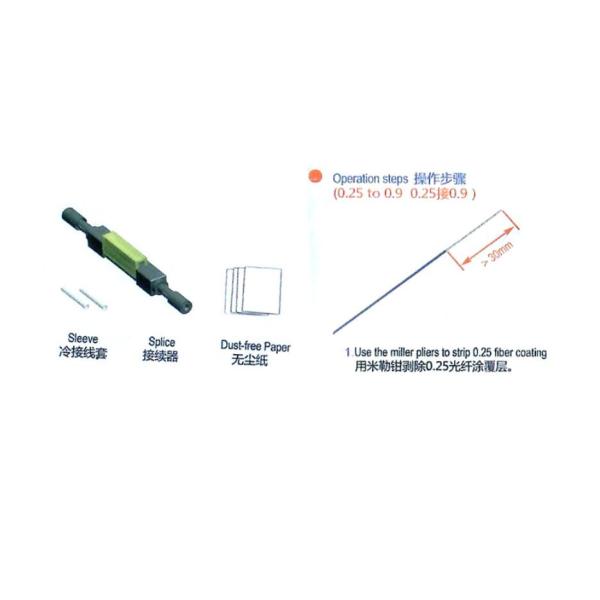стекловолокна соединителя FTTH 250um 900um соединение быстрого механическое