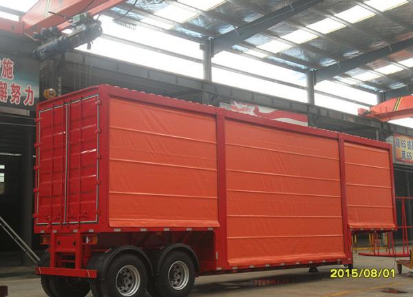 Wheel Base 1310mm Durable Side Curtain Semi-Trailer for Flexible and Secure Loading