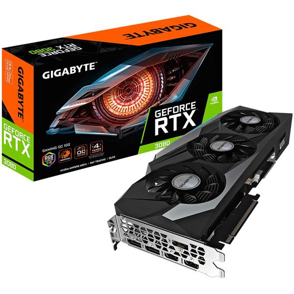 GIGABYTE RTX 3080 12 GV-N3080GAMING OC-10GD 10GB 320-Bit GDDR6X PCI Express 4.0 x16 ATX Video Card