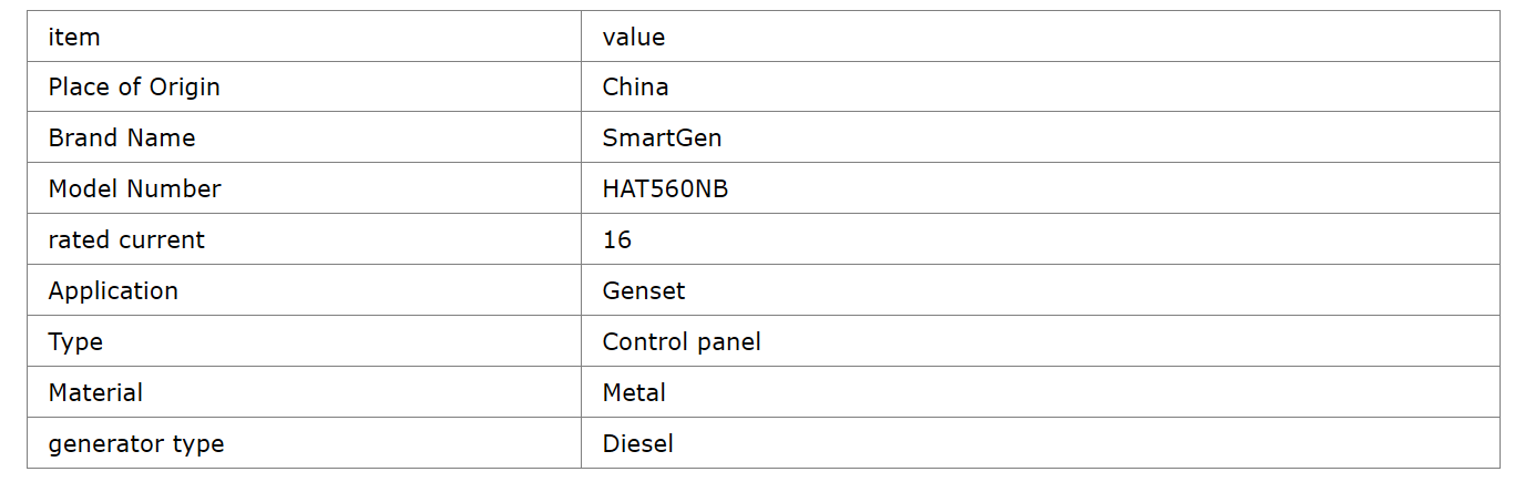 SMARTGEN HAT560NB ATS Controller AC/DC Power Supply Type with Control Panel for Generator Parts & Accessories