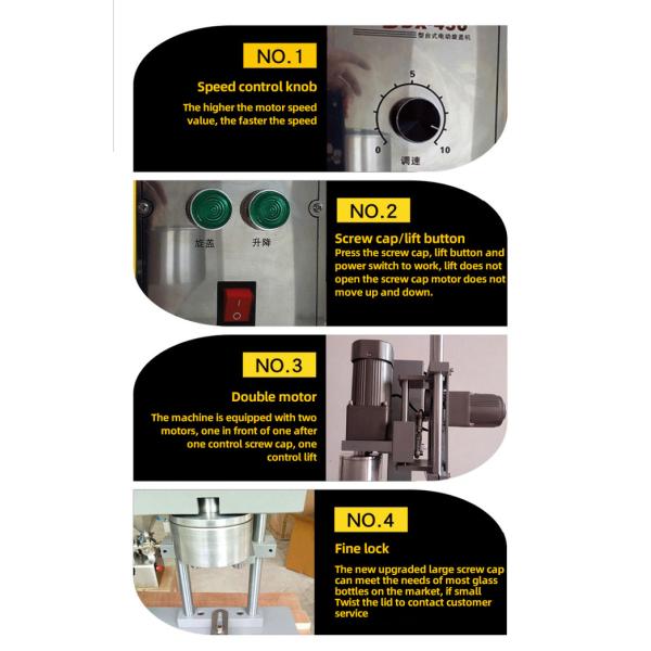 Semi Automatic Horizontal Tin Can Sealing Machine Shampoo Plastic Trigger Spray Bottle Capping Machine