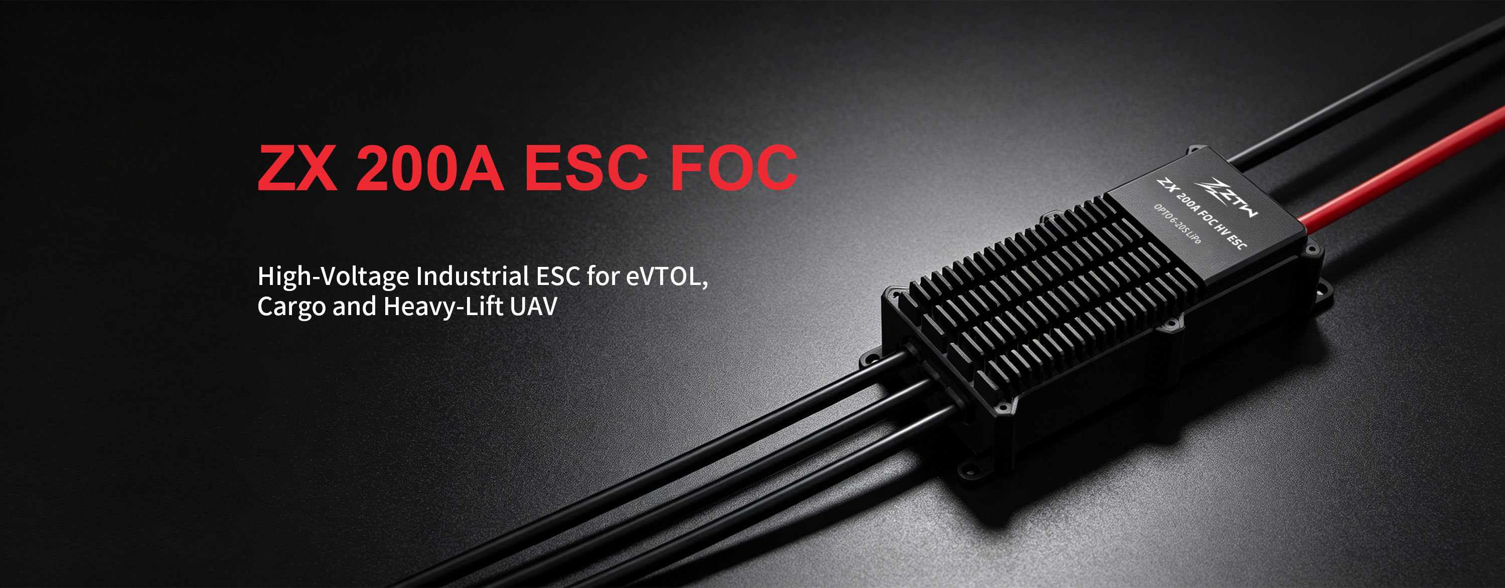 EVTOL 200 Amp Speed Controller 6S-20S ZTW 200A ESC ZX FOC ZTW 200 Amp ESC