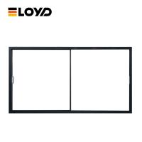 Isolation acoustique Porte en verre double coulissante cadre en aluminium revêtu de poudre extérieure
