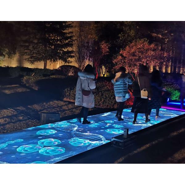 CE Interactive LED Floor Panels , Light Up Dance Floor Tiles LED 500mm*500mm