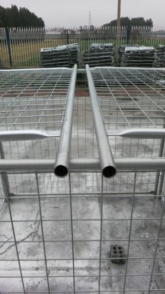 Construction Building Rubbish Cage Brisbane Cage With 2 Gates / Lids