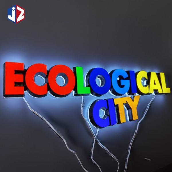 Windproof 3D LED Acrylic Signage Indoor Outdoor Advertising