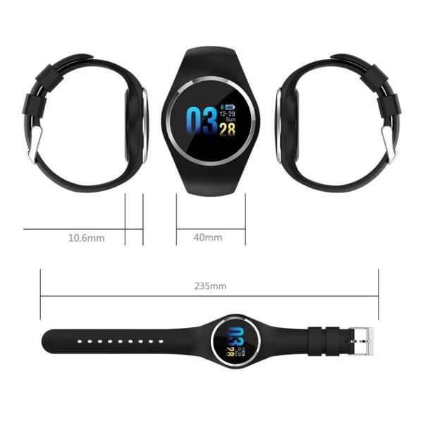 Носка наручных часов 170mAh 128*96 Bluetooth умная удобная для монитора спорта