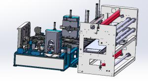 6 rolos/min Máquina de embalagem de rolos de tecido de almofada de compressão