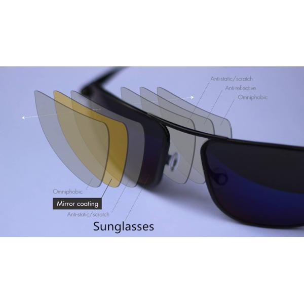 Mirror Coating Prescription Sunglass Lenses 70MM Diameter 1.499 Index