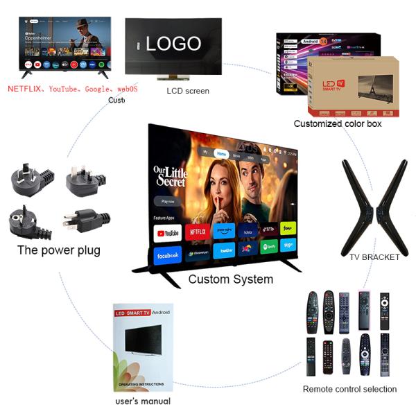 75 pulgadas 4K Smart Andorid OLED TV con HDR 60Hz Rate de actualización google Andorid TV plataforma WIFI Interfaz Hotel OLED Televisión