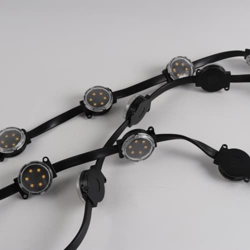 50mm Transparent Permanent High Brightness LED Point Light RGB Changeable IP67 Waterproof Outdoor Decoration