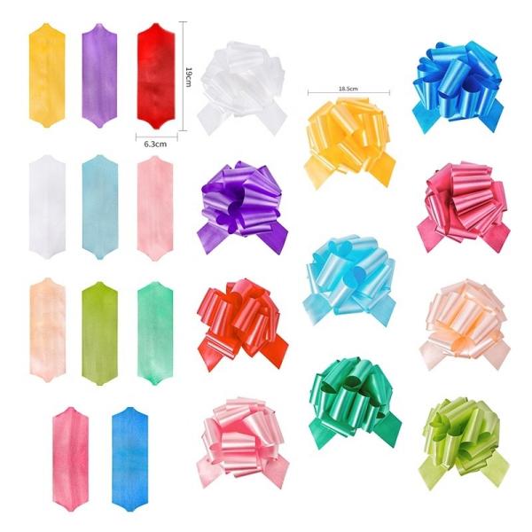 Plastico PP Pull String Arcos de fita para roupas Celebração Suporte Requisitos do cliente