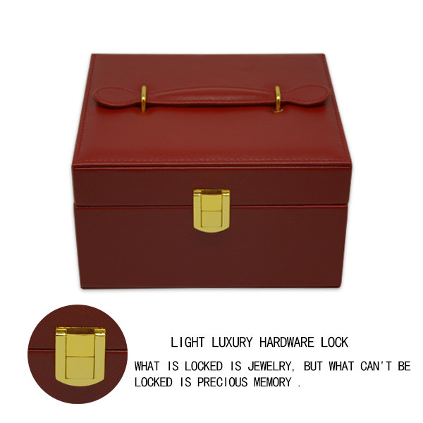 Electroplating Hardware PU Leather Jewellery Packaging Boxes