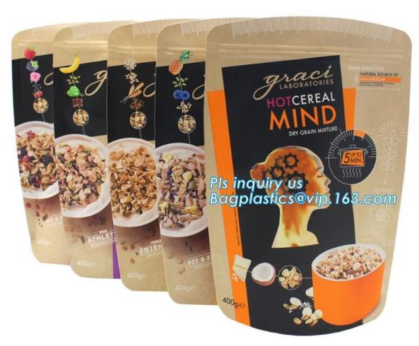 slider zipper flat bottom pet food bag, 5kg large quad seal pouch,flat bottom top quality resealable dog food packaging