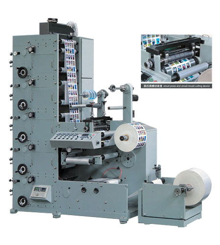 Vest Bag Flexible Letter Gravure Printing Machine 6 Kw Cold Glue Roller Coating