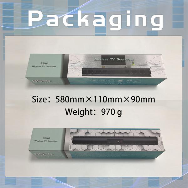 2.0CH Mini Bluetooth Soundbar Speaker With USB Inputs Black Color